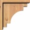 Ekena Millwork Mediterranean Smooth Corbel w/Backplate, Western Red Cedar, 5 1/2"W x 12"D x 12"H COR06X12X12MED01SWR - alternate 3